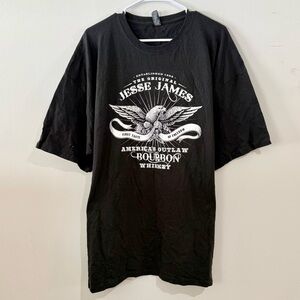 Jesse James Vintage Black Graphic Tee size XXL